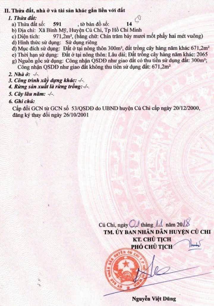 Đất nền Bình Mỹ 971m² giá 12.5 tỷ - Đường Nguyễn Thị Da thông thoáng!