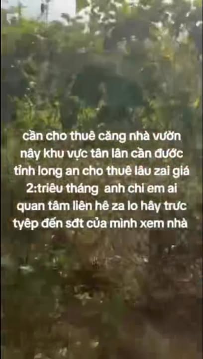 Nhà vườn cho thuê tại Tân Lân, Cần Đước 1000m² chỉ 2 triệu - Không thể bỏ lỡ!