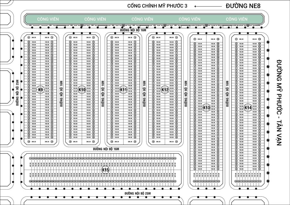 Đất nền K13 khu K Việt Nhân Mỹ Phước 3 - 150m² chỉ 1.9 tỷ - Sổ hồng riêng chính chủ!