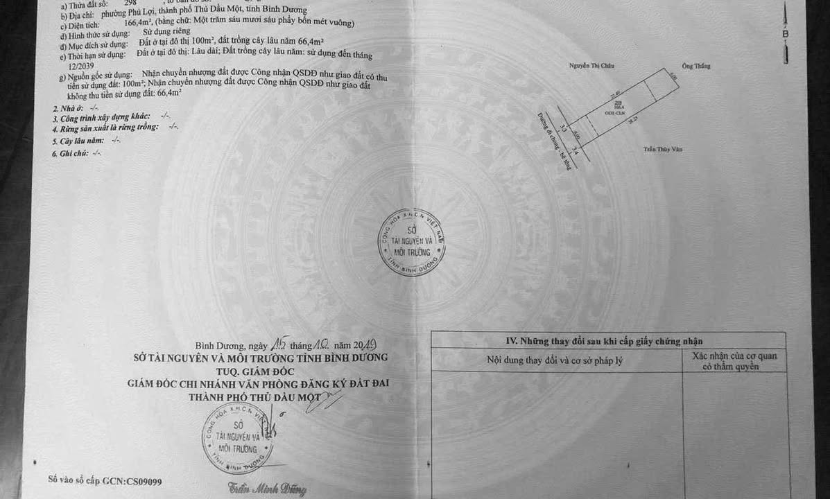 Đất thổ cư 168m² tại Phú Lợi, Thủ Dầu Một chỉ 3 tỷ - Sổ hồng chính chủ!