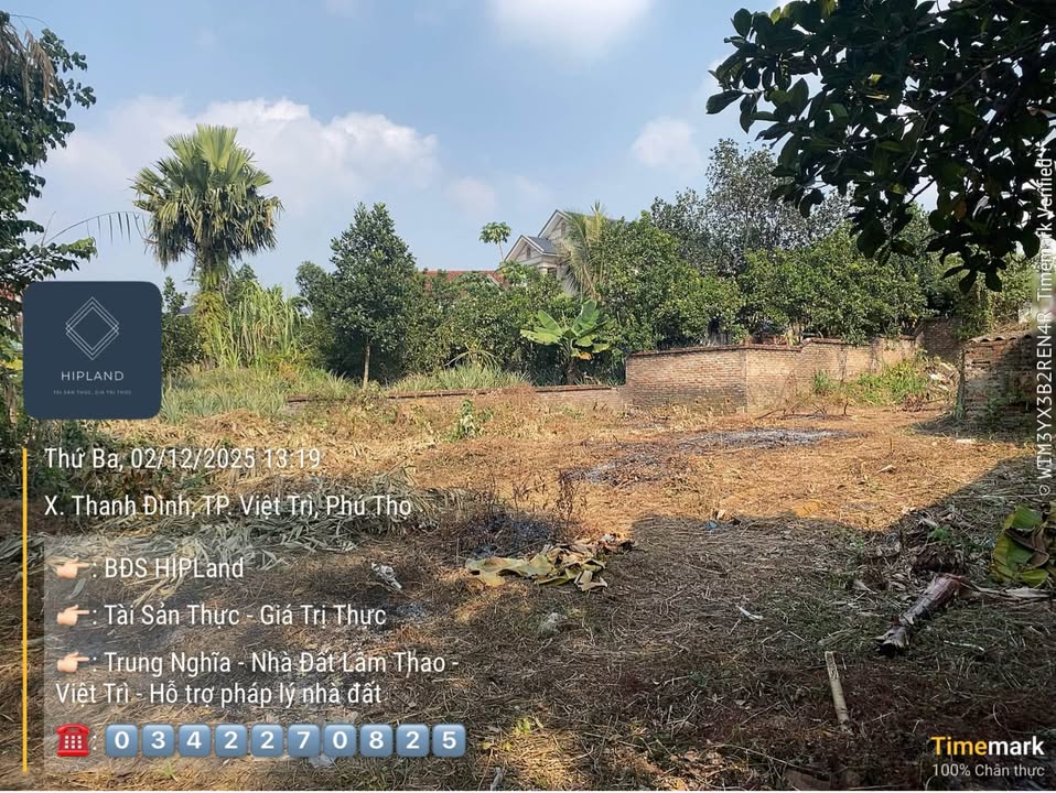 Đất nền 400m² xã Hy Cương, Phú Thọ - Giá chỉ 1.2 tỷ, phù hợp nghỉ dưỡng!