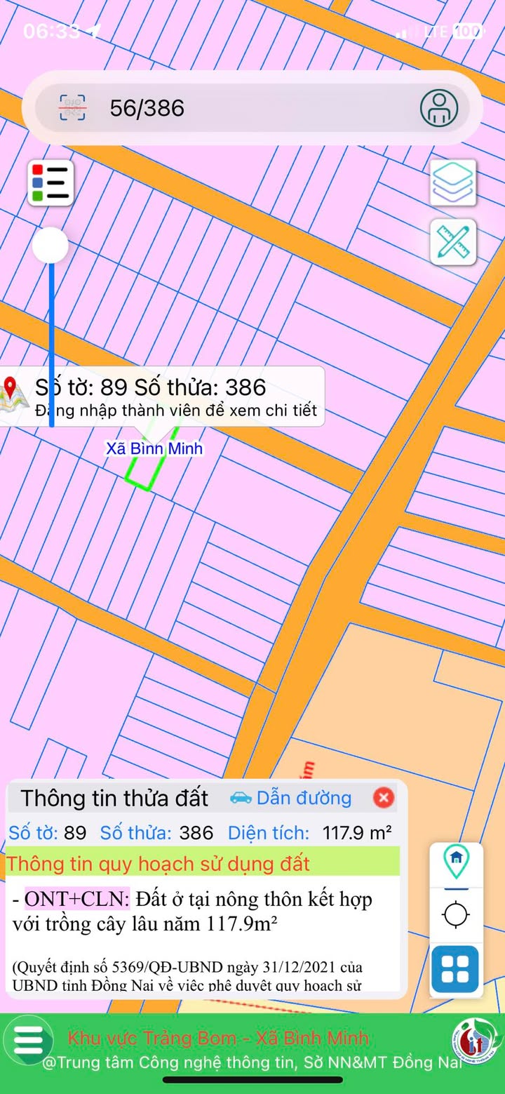 Đất nền Trảng Bom 120m² giá 1.4 tỷ - Sổ đỏ chính chủ