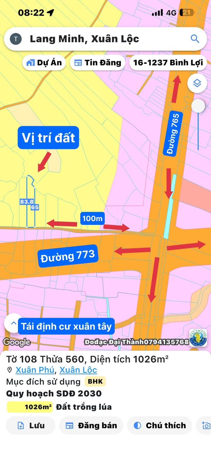 Đất thổ cư 1026m² tại Cẩm Mỹ, Đồng Nai - Giá chỉ 1 tỷ VND, thương lượng nhẹ!