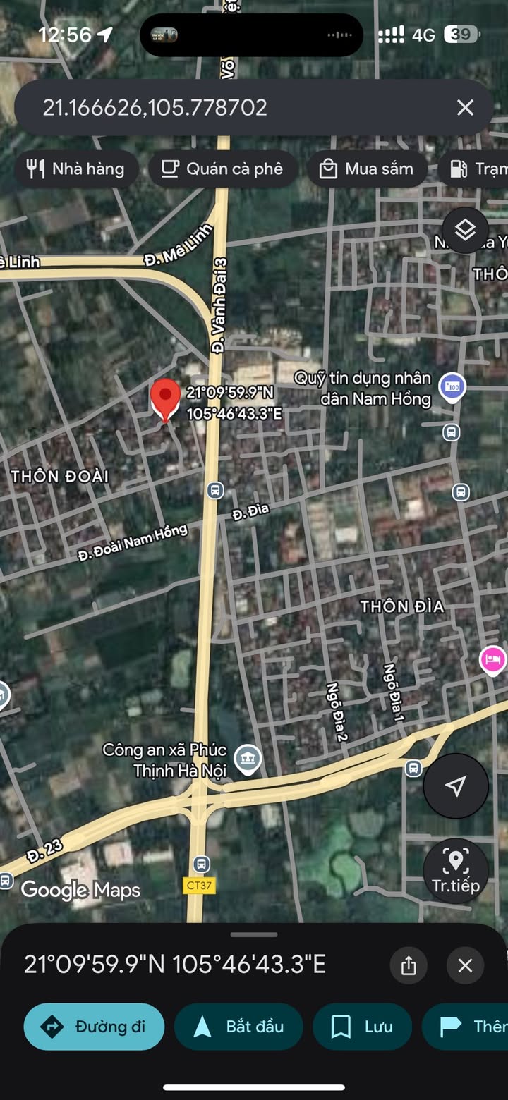 Đất thổ cư 450m² xã Nam Hồng, Đông Anh - Giá chỉ 19.8 tỷ, sổ đỏ chính chủ!