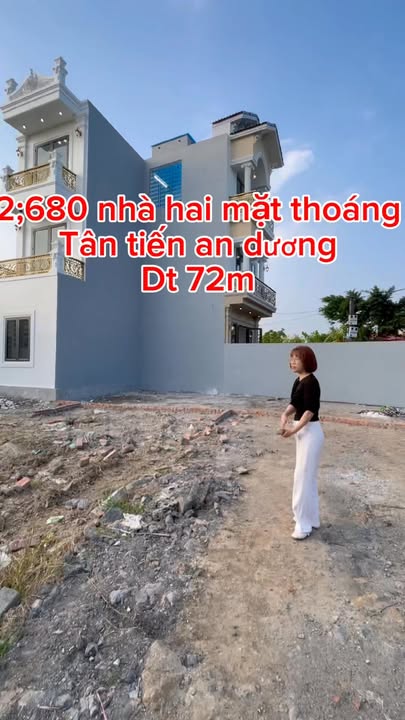 Nhà riêng Tân Tiến, An Dương 72m² giá 2.68 tỷ - Ô tô đỗ cửa, full nội thất!