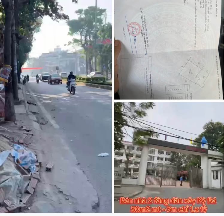 Nhà 2 tầng phường Kỳ Bá, Thái Bình 50m² giá thỏa thuận - Gần công viên, tiện ích đầy đủ!