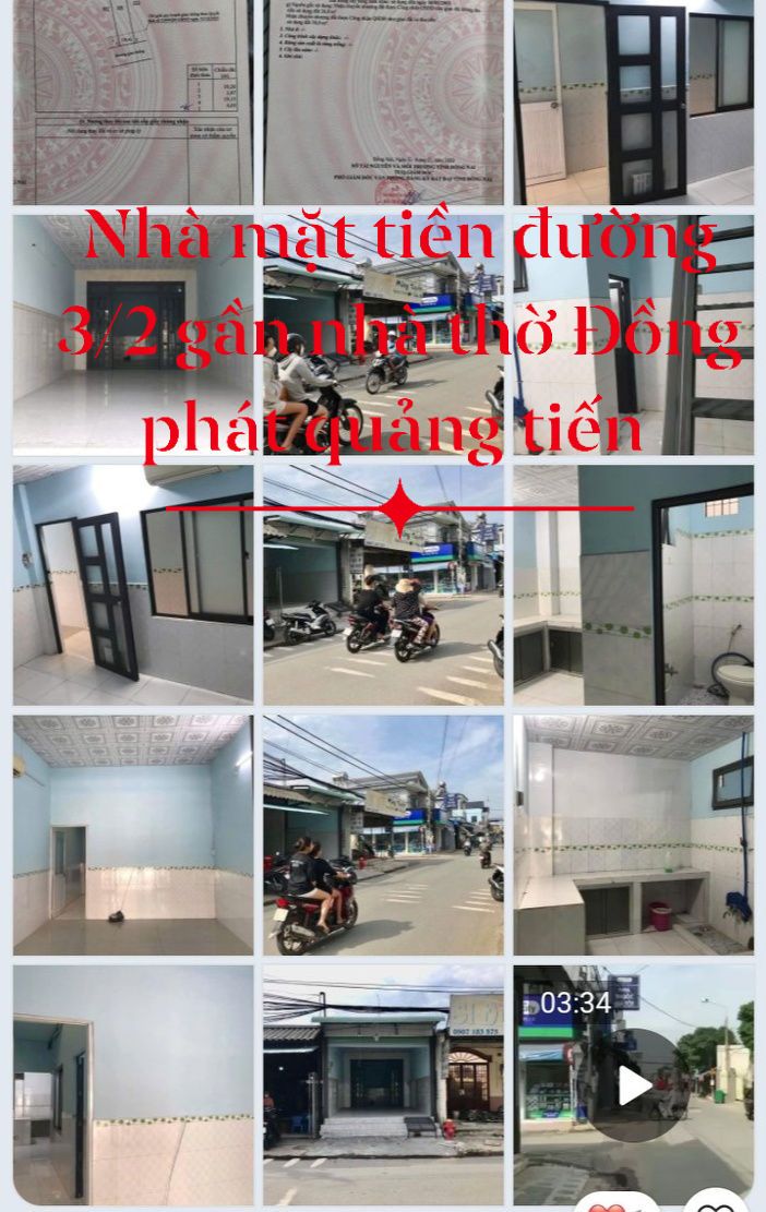 Nhà mặt tiền 3/2 Trảng Bom 76.8m² giá 4 tỷ - Kinh doanh sầm uất!