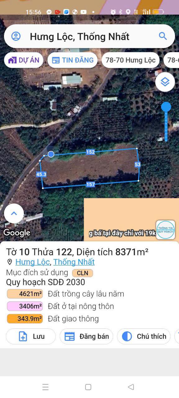 Đất nền 8371m² xã Dầu Giây, giá 1.3 tỷ - Đầu tư sinh lời ngay!