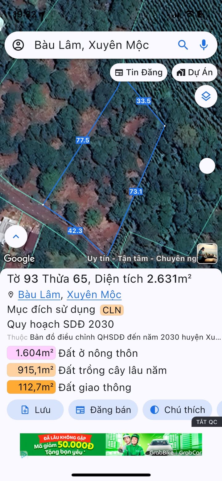 Đất Bàu Lâm, Xuyên Mộc, 936m² giá 2.2 tỷ - Sổ hồng chính chủ, vị trí đắc địa!