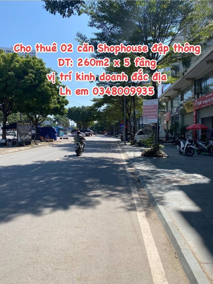 Shophouse cho thuê tại Lê Trọng Tấn, Hà Đông 260m² giá 60 triệu - Mặt bằng khủng, vị trí đẹp!