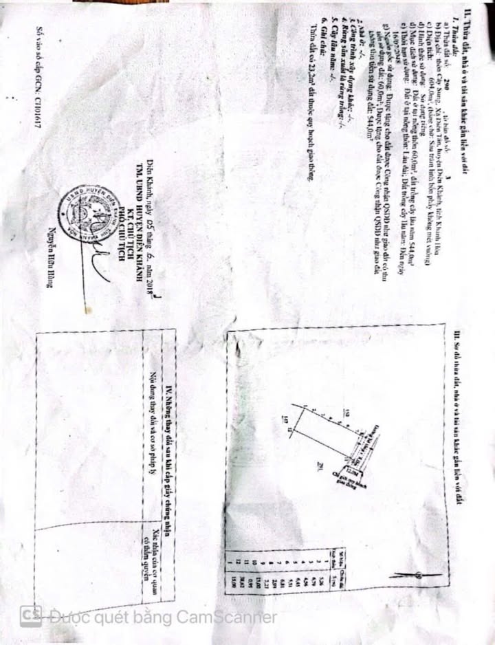 Đất Diên Tân 604m² giá 1.35 tỷ - Mặt tiền 4m, gần chợ và uỷ ban!