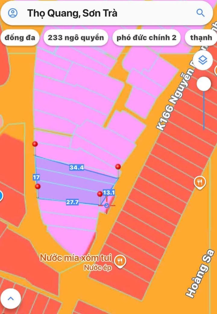 Đất nền Sơn Trà Đà Nẵng 450m² giá 45 tỷ - Bán nhanh, cơ hội đầu tư lý tưởng!