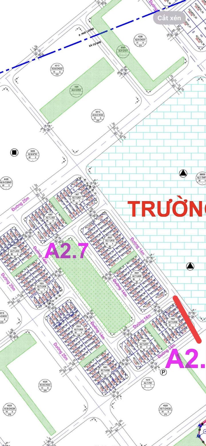 Nhà liền kề Thanh Hà 85m² giá 14 tỷ - Gần trường học, sân golf!