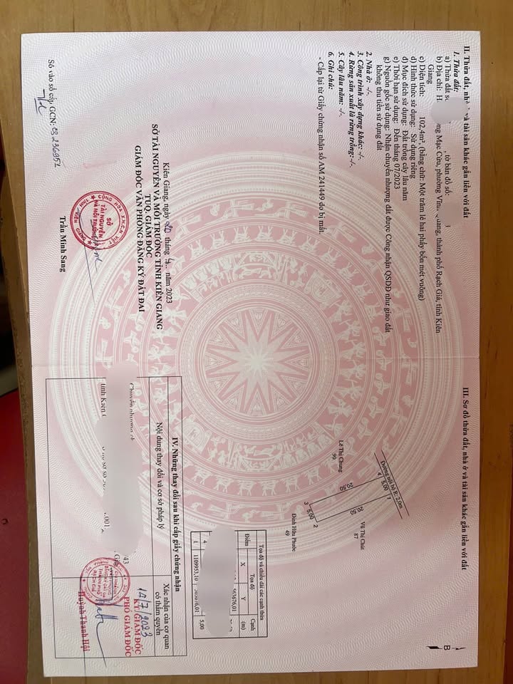 Đất vườn hẻm 859 đường Mạc Cửu, Rạch Giá 102m² - Giá đầu tư hấp dẫn!