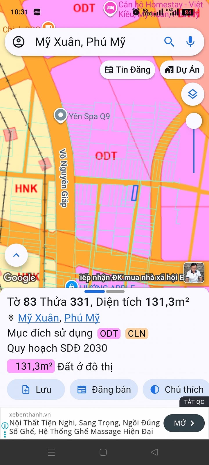 Đất nền khu phố Mỹ Thạnh, Mỹ Xuân, Phú Mỹ 132m² giá 2.4 tỷ - Cơ hội đầu tư hấp dẫn!