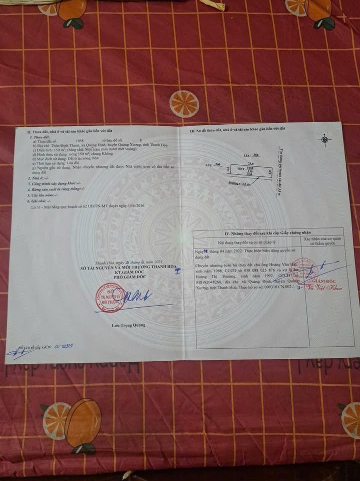 Đất nền Quảng Định 150m² giá 1.x tỷ - Sổ đỏ chính chủ, cần bán gấp!