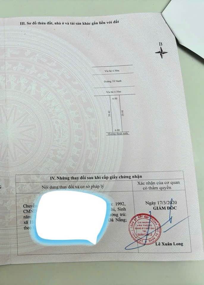 Bán lô đất đẹp đường Tế Hanh 123m² giá 5.2 tỷ - Vị trí đắc địa tại Hòa Xuân, Đà Nẵng!