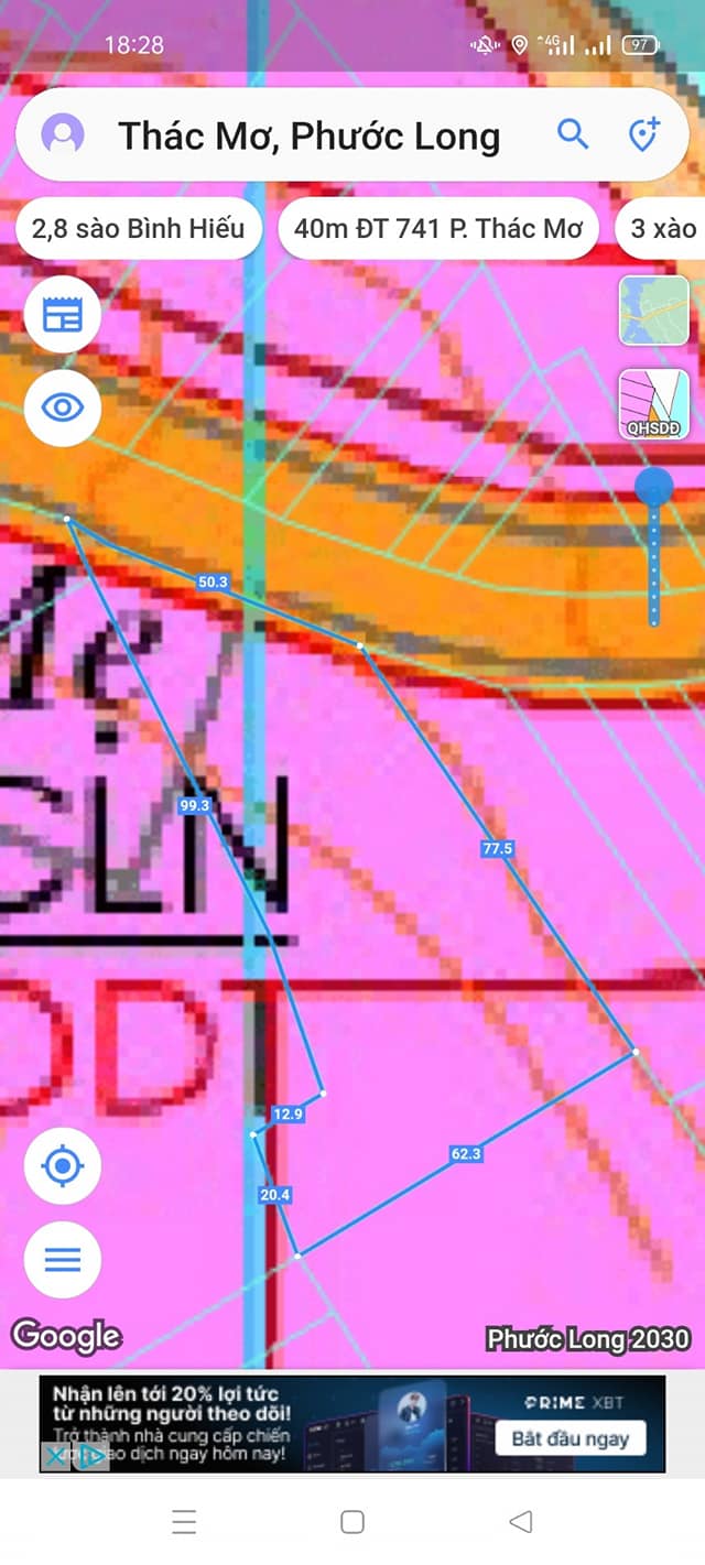 Đất mặt tiền ĐT 741, phường Thác Mơ, 3600m² - Giá chỉ 10 tỷ, cơ hội đầu tư tuyệt vời!