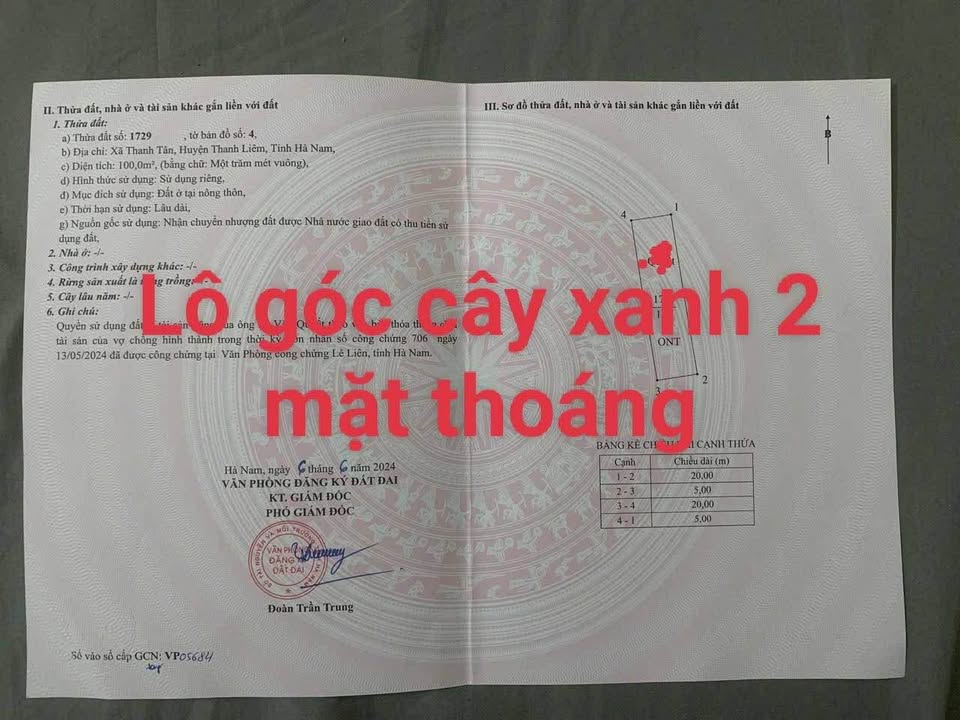 Đất lô góc Thanh Tân 100m² giá chỉ 1.8 tỷ - Cần bán gấp!