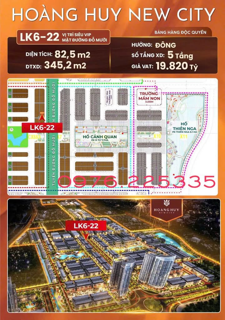 Shophouse mặt đường Đỗ Mười, Thủy Nguyên 82.5m² giá 19.82 tỷ - Đầu tư sinh lời ngay!