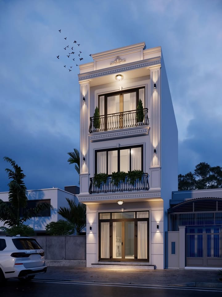 Nhà mới 3 tầng đường Cam Lộ, Hùng Vương, 43.6m² giá 2.83 tỷ - Ô tô đỗ cửa!