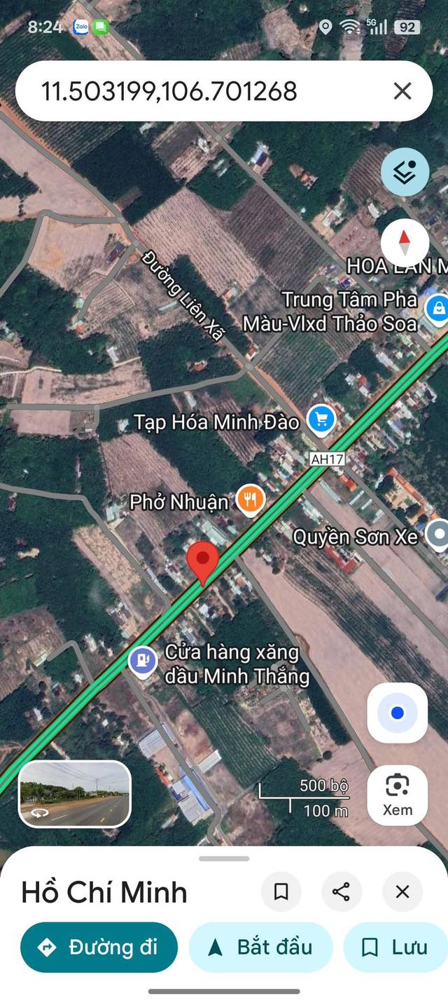 Đất nền 1600m² mặt tiền Quốc lộ 14 xã Nha Bích - Đầu tư sinh lời hấp dẫn!