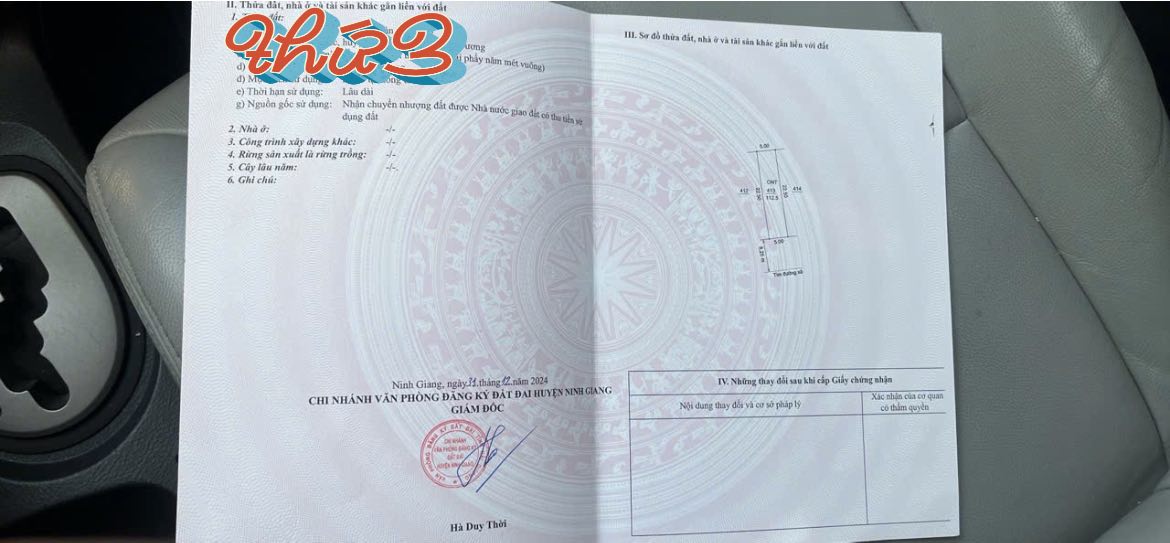 Lô đất Giãn Dân Hồng Đức Ninh Giang 112.5m² - Giá thỏa thuận, vị trí đẹp!