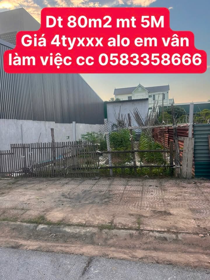 Đất nền Liên Bão, Tiên Du 80m² - Sổ đỏ chính chủ, giá tốt nhất thị trường!