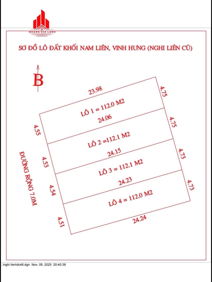 Đất nền Xóm Nam Liên, Vinh 112m² - Cơ hội đầu tư tuyệt vời!