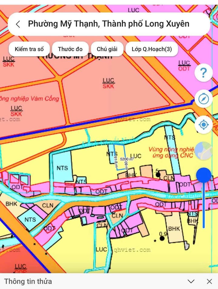 Khu vườn đẹp 7.554m² tại Phường Mỹ Thới, TP. Long Xuyên - Thích hợp nghỉ dưỡng