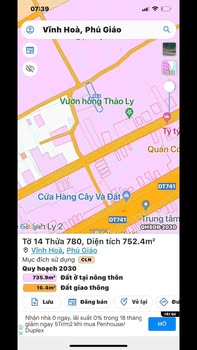 Đất nền chính chủ tại xã Tam Lập, huyện Phú Giáo, Bình Dương - 350m² giá 2.2 tỷ