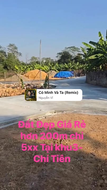 Đất nền 236m² tại khu phố 3, Chí Tiên - View hồ đẹp, giá chỉ 500 triệu!