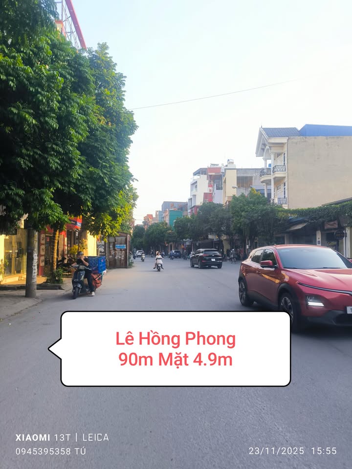 Đất mặt đường Lê Hồng Phong, Nam Định 90m² - Kinh doanh lý tưởng!