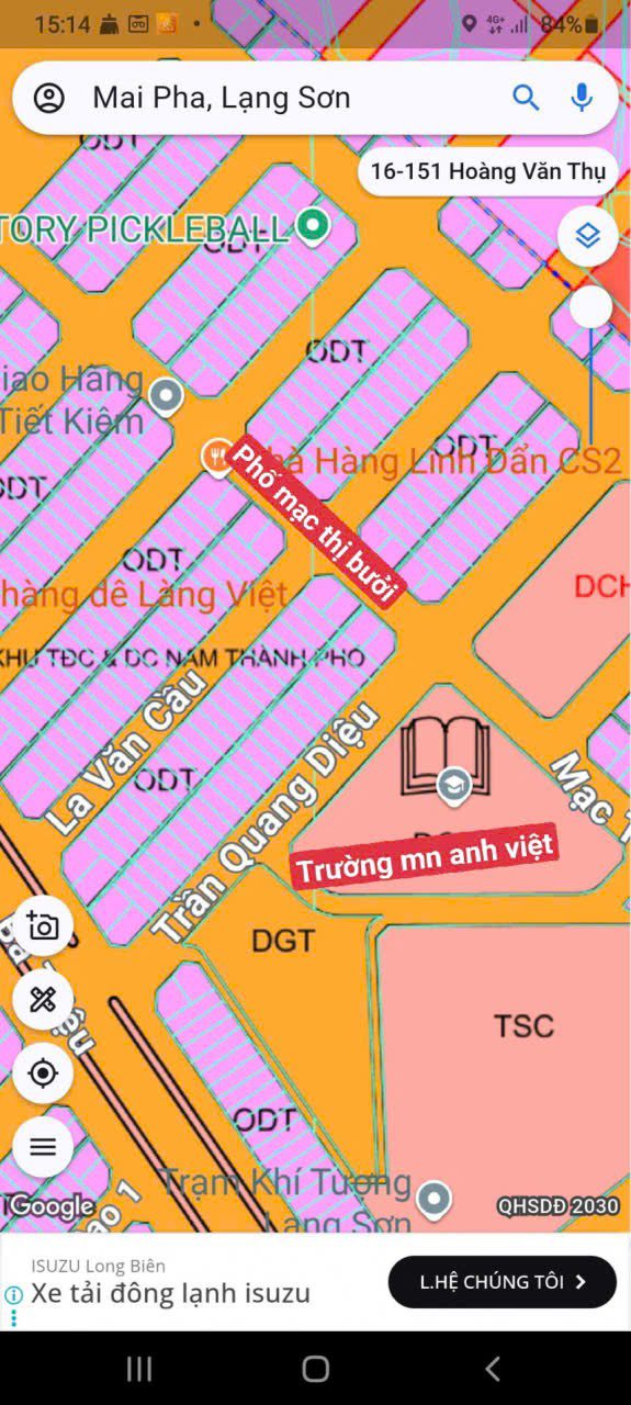 Đất nền Mai Pha Lạng Sơn 92m² giá 4 tỷ - Vị trí đẹp, sổ đỏ chính chủ!