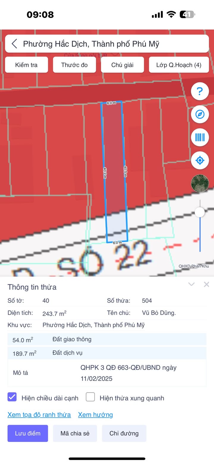 Đất nền Hắc Dịch, Phú Mỹ 240m² giá 1 tỷ - Đầu tư tiềm năng không thể bỏ qua!