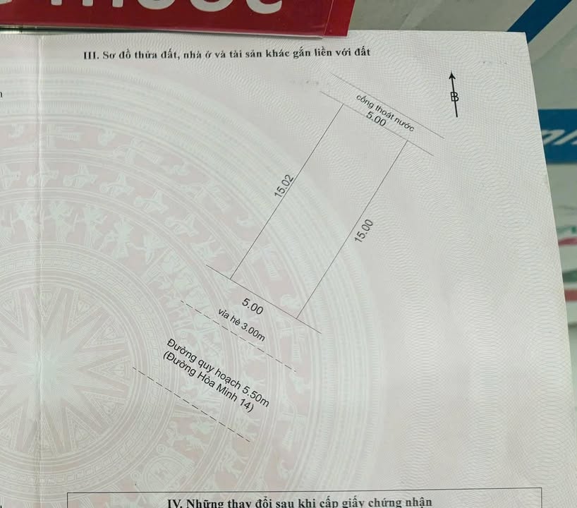 Lô đất Hòa Minh, Liên Chiểu 75m² giá 5.19 tỷ - Đầu tư bền vững!