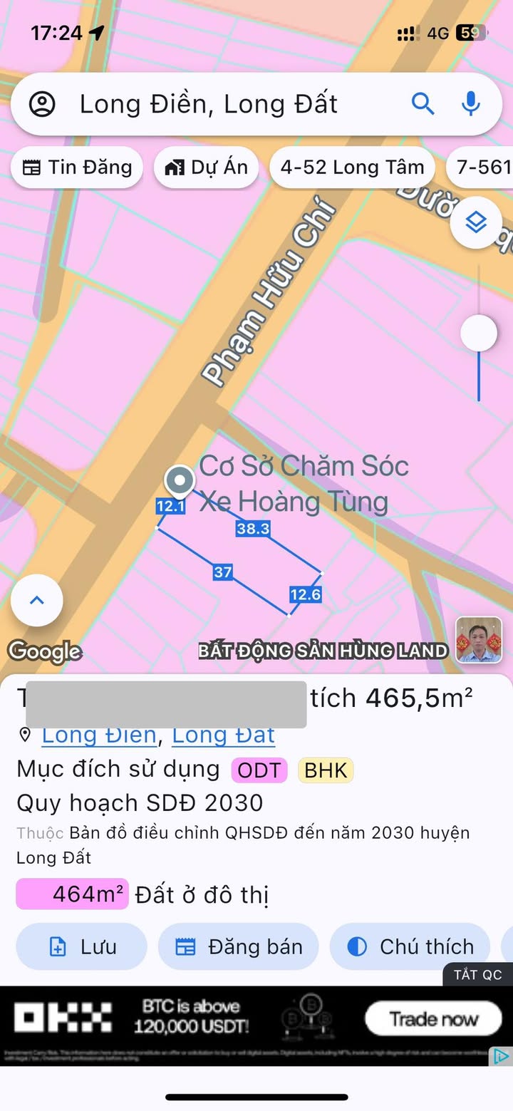 Nhà xưởng tại Long Điền 465m² giá 8 tỷ - Sẵn sàng kinh doanh ngay!