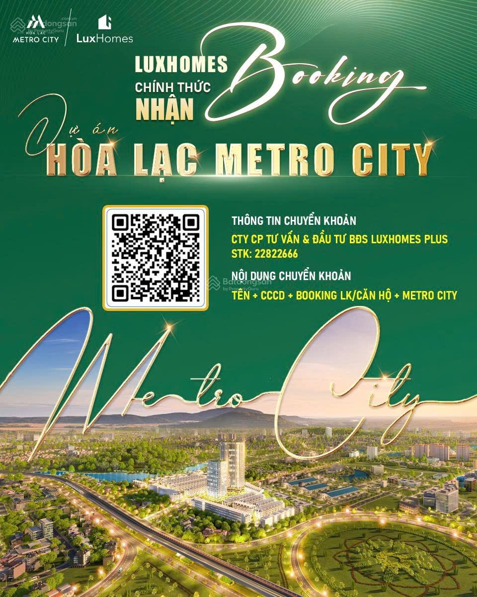 Liền kề Hòa Lạc Metro City 130m² giá chỉ 11.44 tỷ - Gọi ngay để không bỏ lỡ!