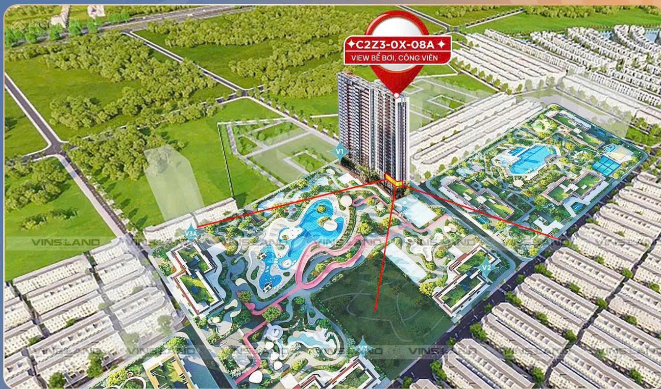 Căn hộ 3PN2VS Masteri Era Landmark 98.4m² giá 6 tỷ - View Bể Bơi & Công Viên