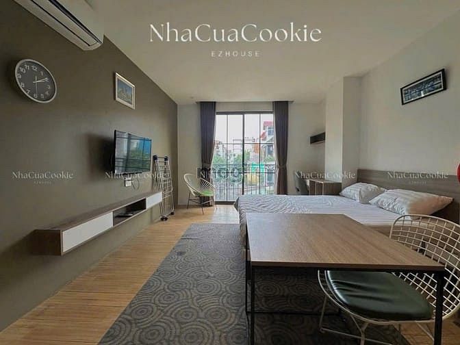 Studio Cao Cấp Bùi Đình Túy 32m² giá 6 triệu - Nội thất xịn xò, tiện ích đầy đủ!