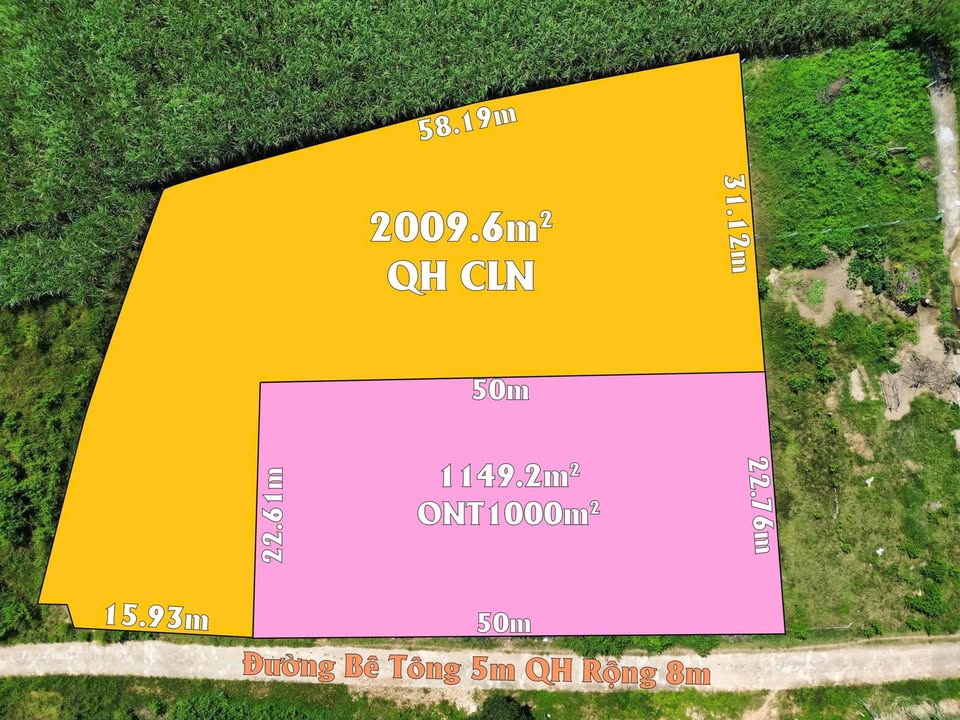 Đất nền Khu Công Nghiệp Sông Cầu Khánh Vĩnh 3158m² - Pháp lý sổ hồng đầy đủ!