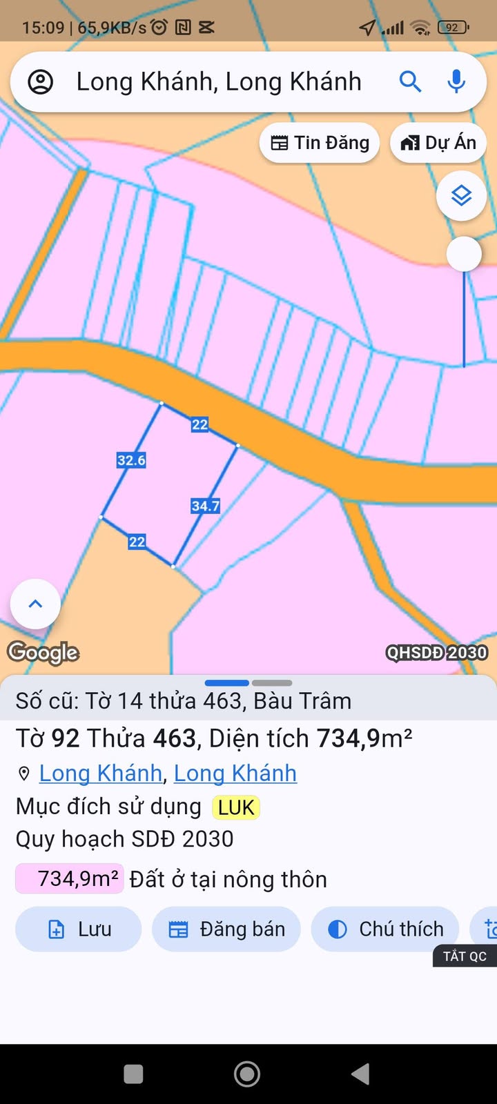 Đất nền mặt tiền đường nhựa Long Khánh 704m² giá 2.4 tỷ - Pháp lý rõ ràng