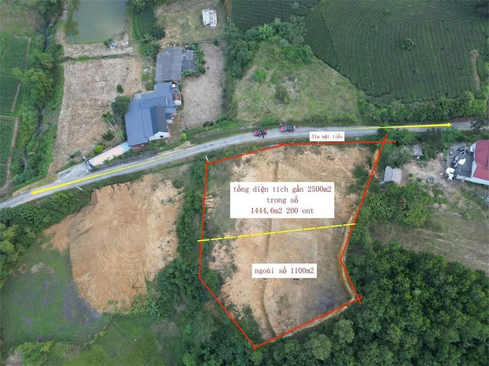 Lô đất Farm 2.500m² tại Địch Quả, Thanh Sơn, Phú Thọ - Mặt tiền siêu rộng, pháp lý sạch!