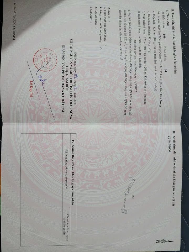 Đất mặt tiền đường nhựa phường Bắc Gia Nghĩa 180m² giá chỉ 720 triệu - Đầu tư sinh lời!