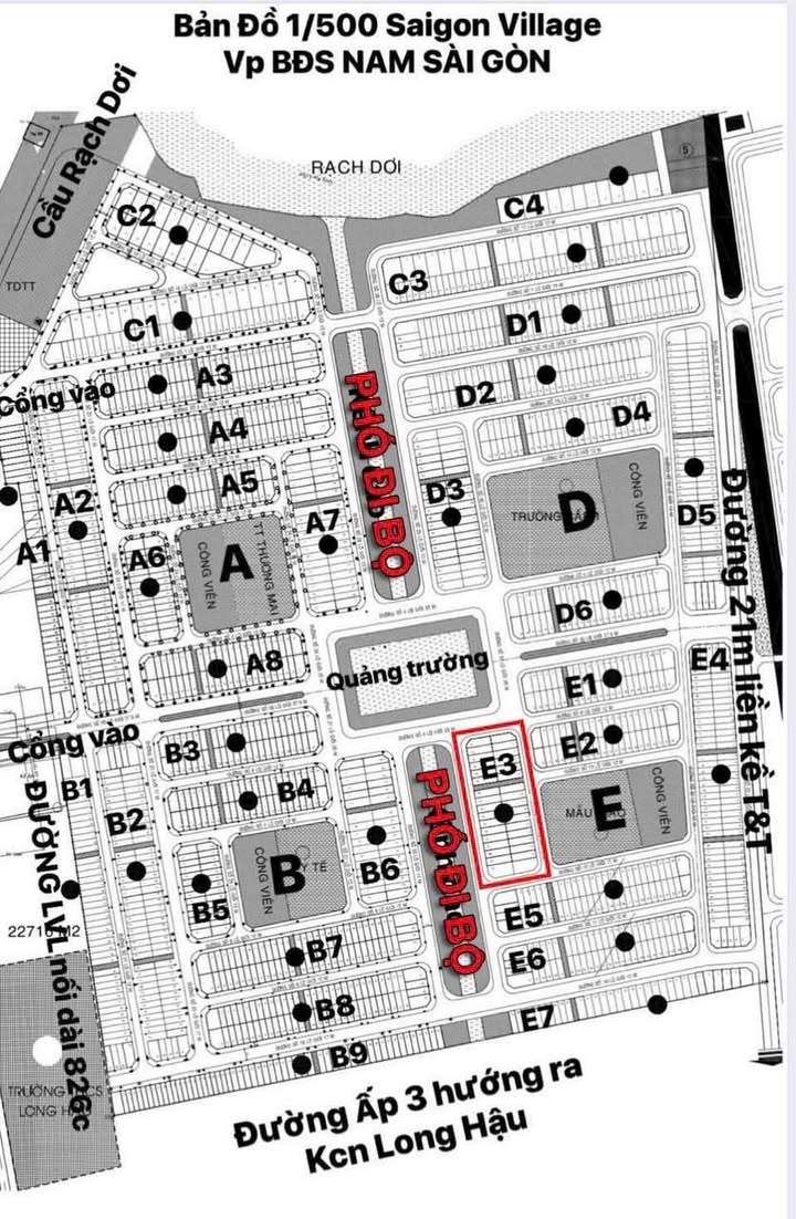 Đất nền KDC Saigon Village Long Hậu 80m² giá 2 tỷ - Cơ hội đầu tư tuyệt vời!