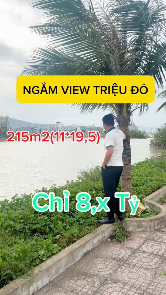 Đất Biệt Thự View Sông Hà Thanh Đống Đa 215m² giá 8 tỷ - Đầu tư sinh lời ngay!