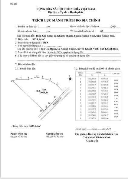 Đất nền Khánh Vĩnh 3000m² giá 258 triệu - Nằm cạnh Sông Khế!