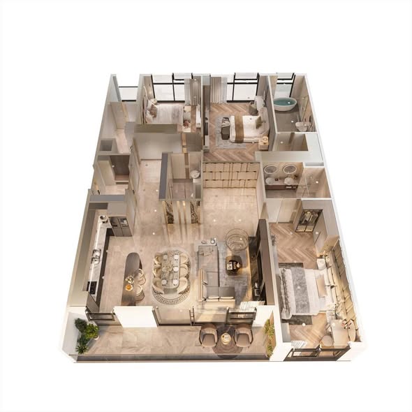 Penthouse G33.03 Galia Hoàng Mai 237m² - Sống đẳng cấp giữa tầng mây!