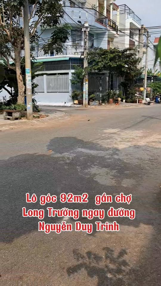 Đất xây nhà ở ngay Long Trường, TP. Thủ Đức 91m² giá 4 tỷ - Lô góc 2 mặt tiền
