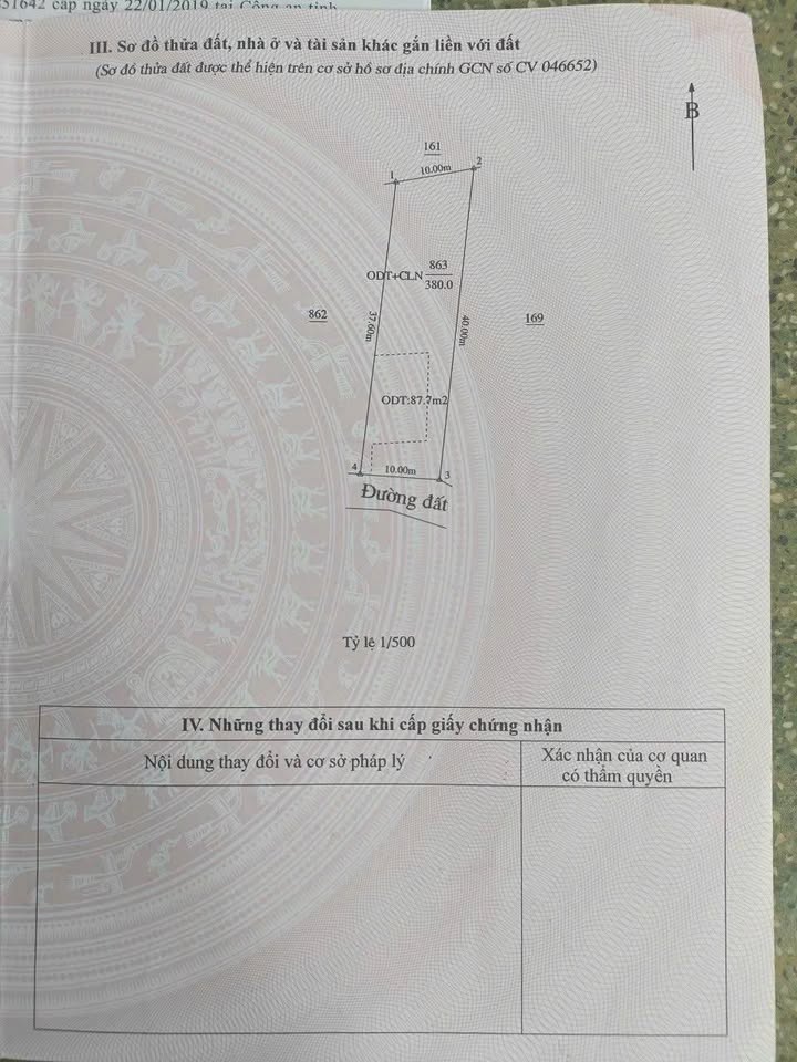 Đất thổ cư 400m² Khu phố 5, Vĩnh Tân, Tân Uyên giá 2.95 tỷ - Đầu tư sinh lời!